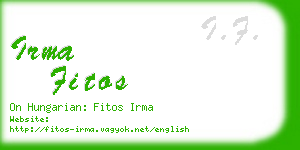 irma fitos business card